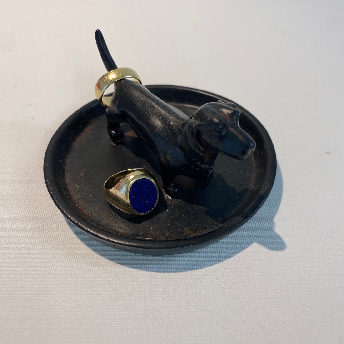 Schmuckteller mit Dackel