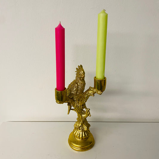 Kerzenständer Papagei