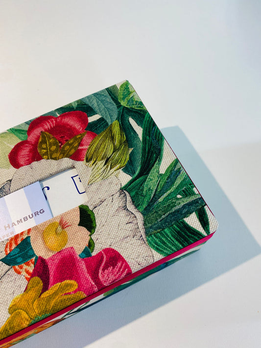 Kleenexbox - Englische Blumen