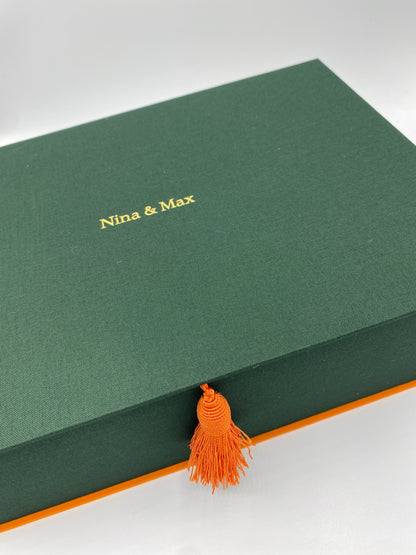 Schatzkiste aus Buchleinen