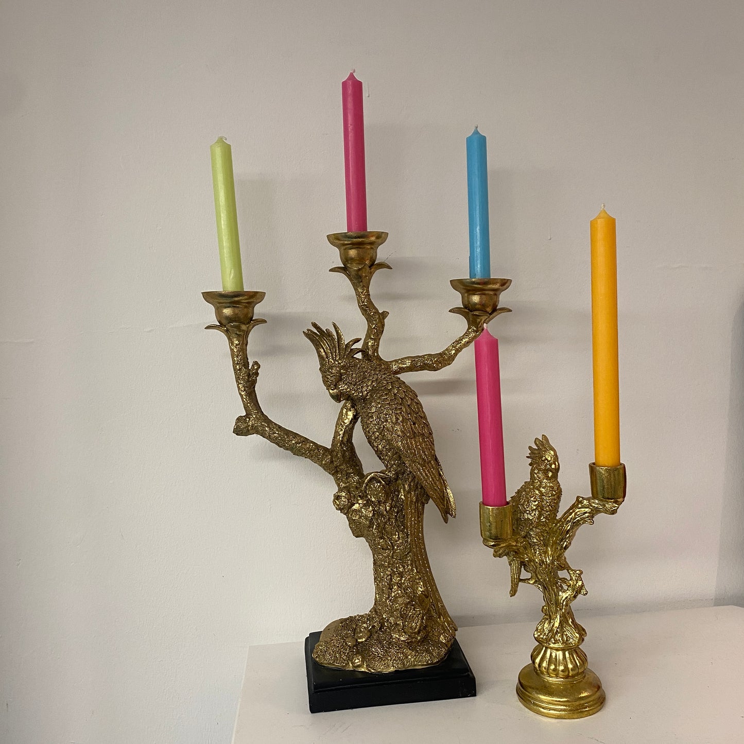 Kerzenständer Papagei