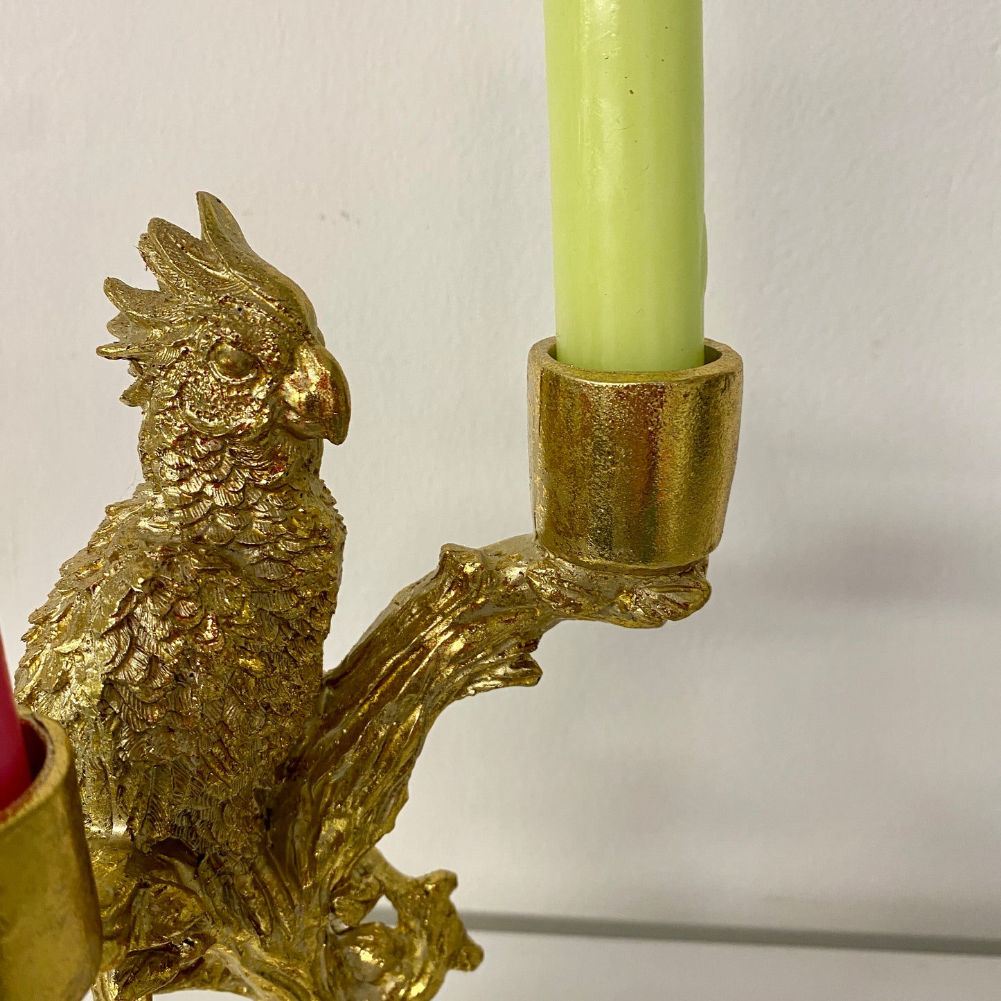 Kerzenständer Papagei