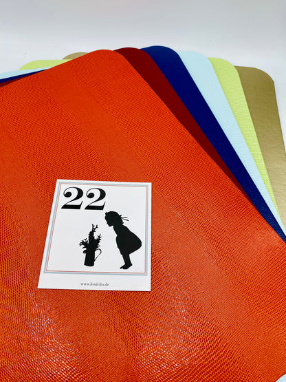 Tischsets aus Lederpapier