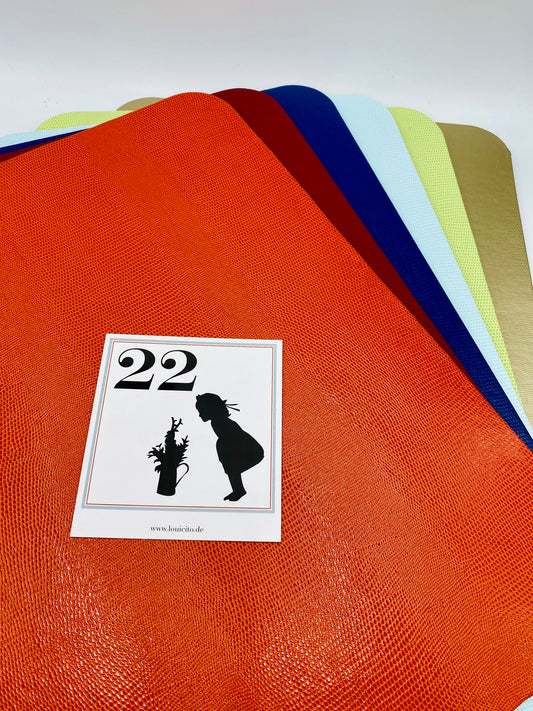 Tischsets aus Lederpapier