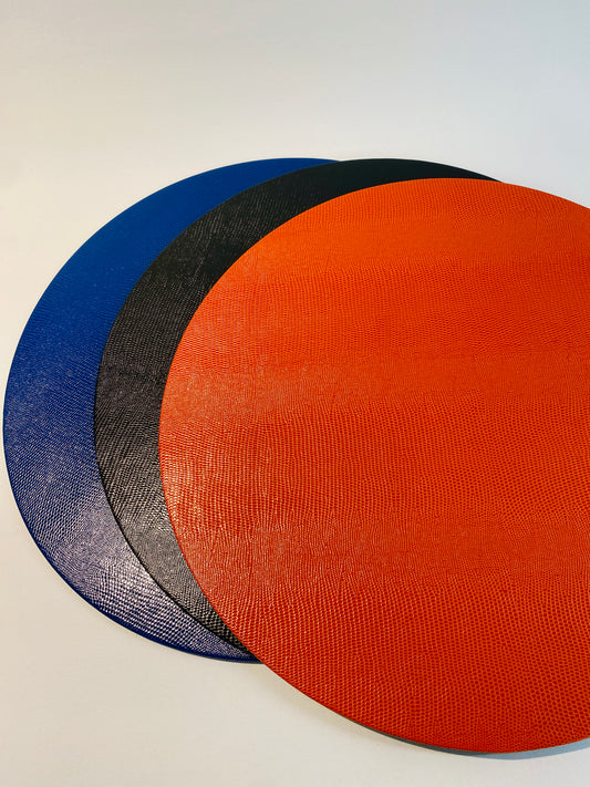 Tischsets aus Lederpapier