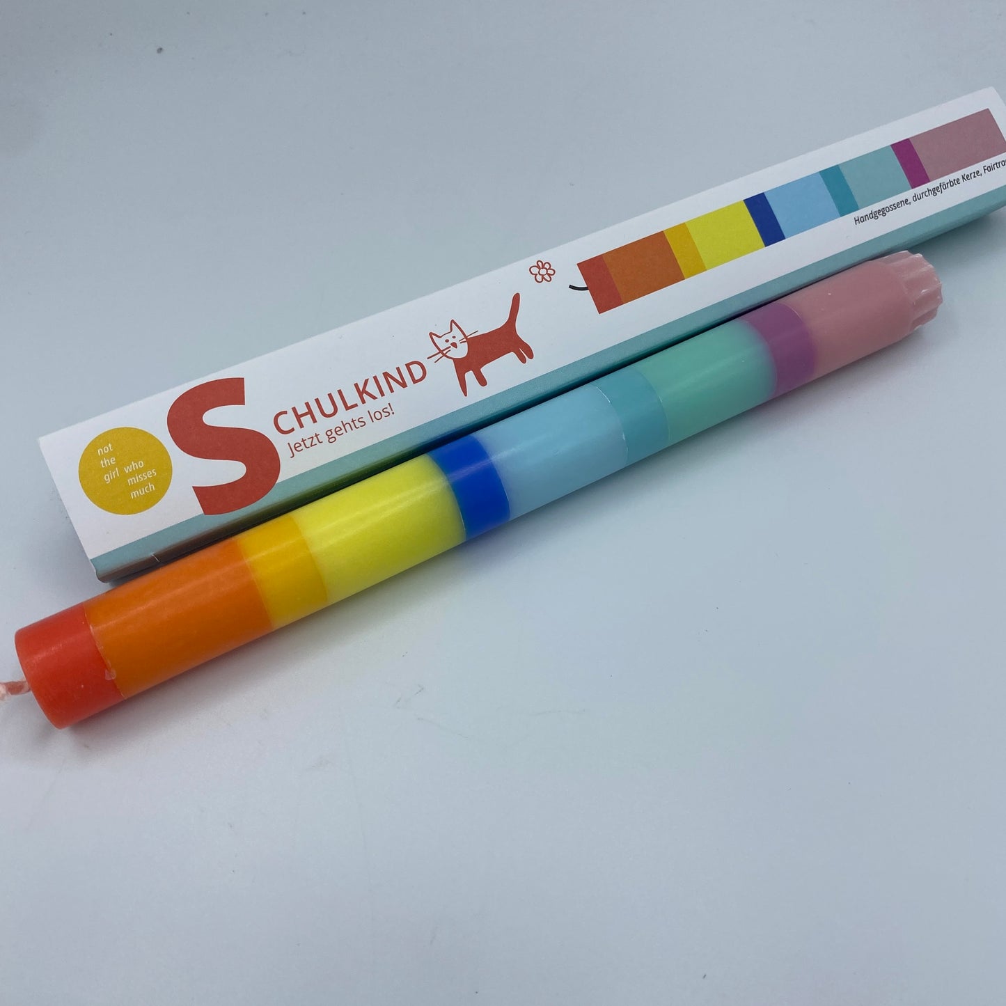 Glückskerze Schulkind