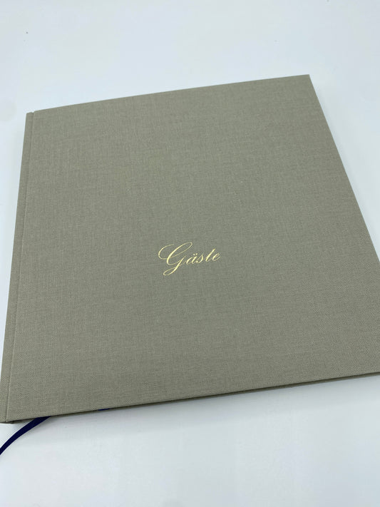 Gästebuch taupe