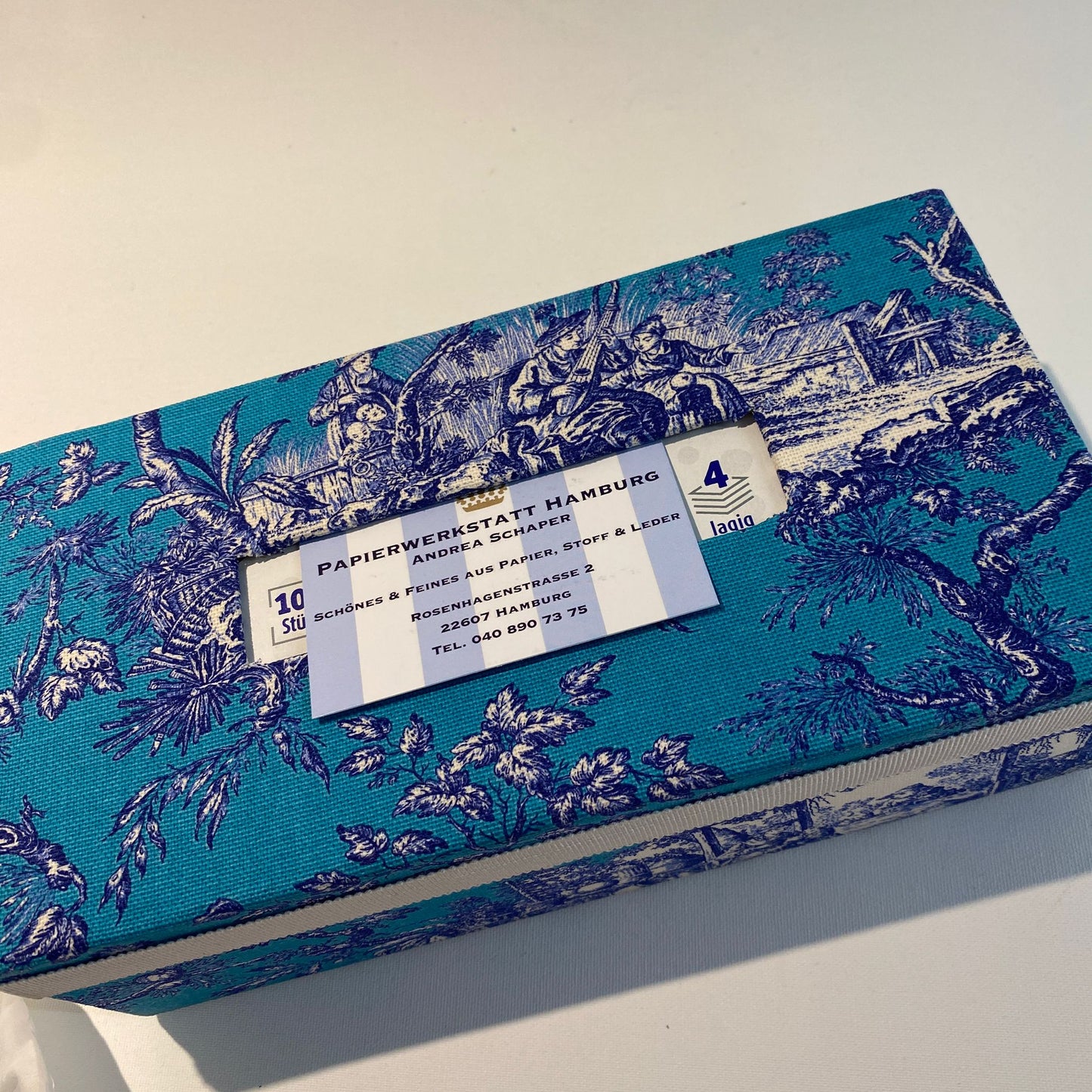 Kleenexbox - Asiatischer Markt türkisfarben