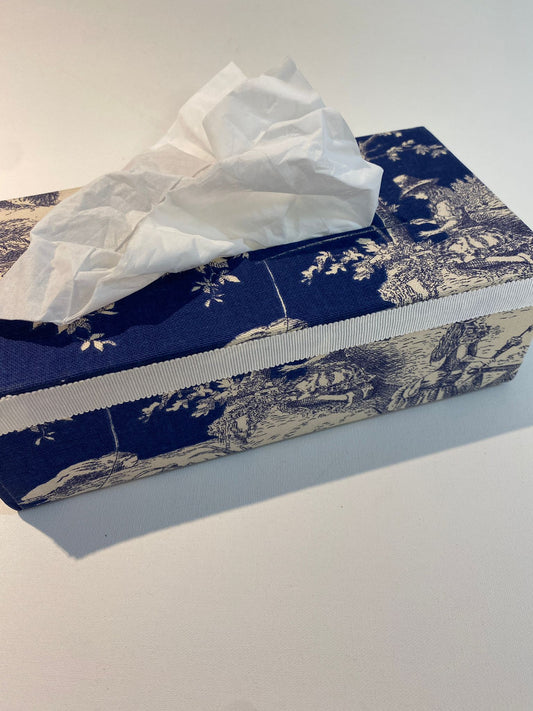 Kleenexbox - Strand dunkelblau