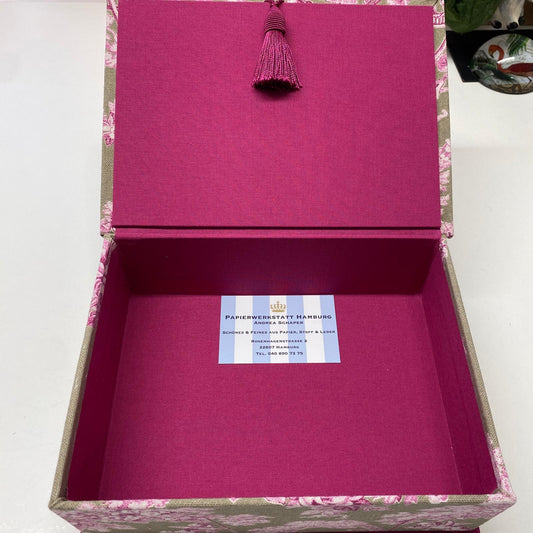 Schatzkiste Din A5 - Mädchen auf der Schaukel