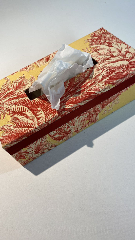 Box für Schminktücher - Rostrot