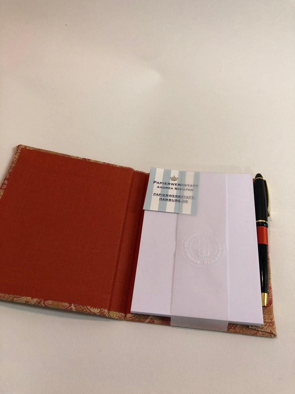 Küchenblock mit Kugelschreiber